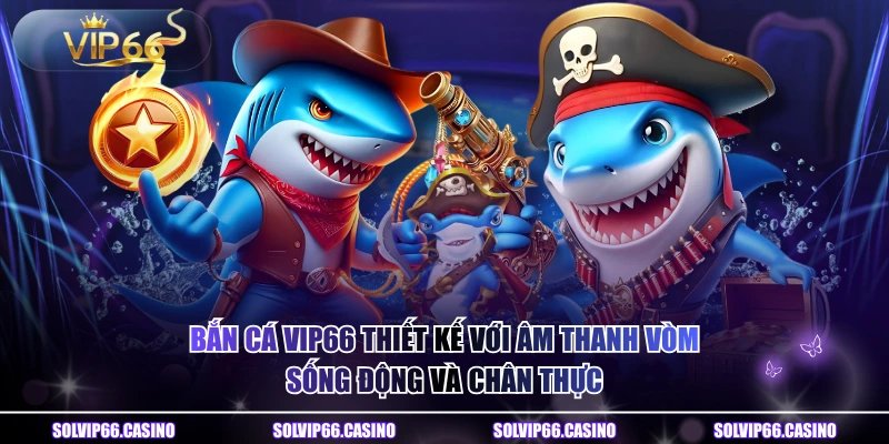 Bắn cá VIP66 thiết kế với âm thanh vòm sống động và chân thực