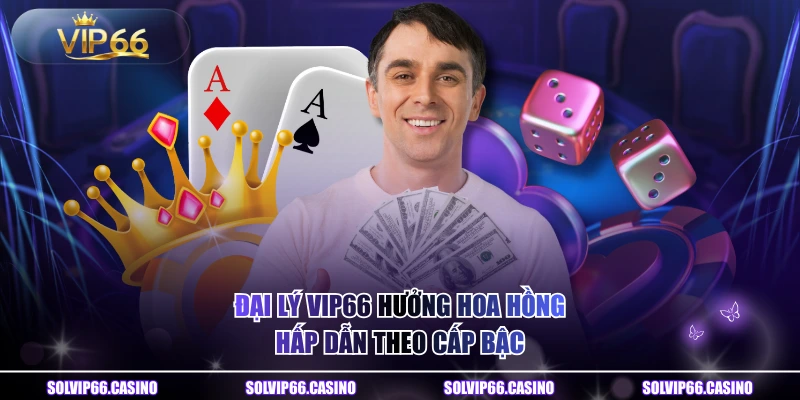 Đại lý VIP66 hưởng hoa hồng hấp dẫn theo cấp bậc